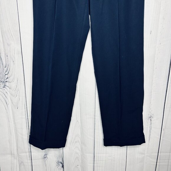 Lauren Ralph Lauren Dress Pants Mens Size 34Wx32L Navy Blue Cuffed Pleated - Picture 3 of 8